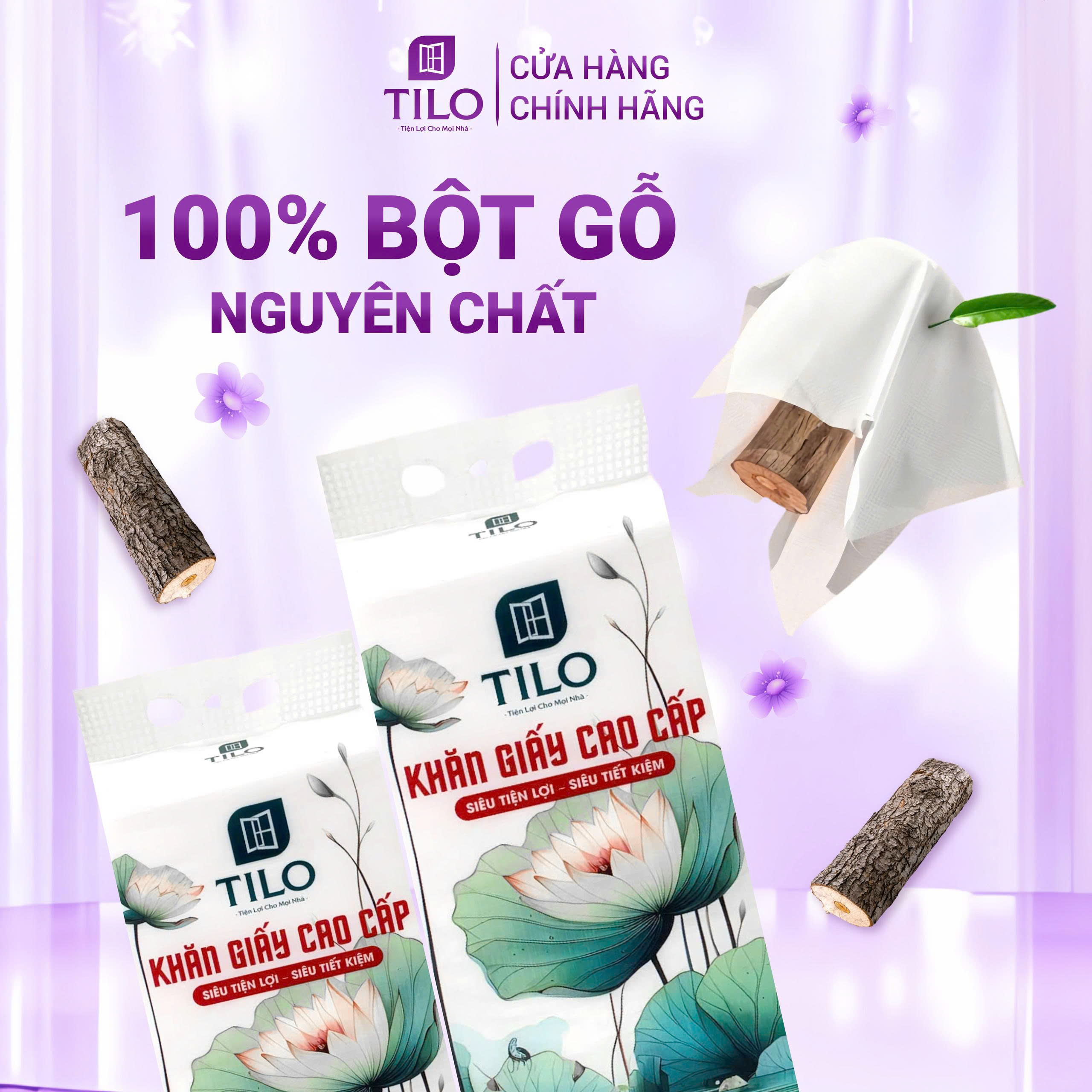 Khăn giấy rút đáy TiLo 1280 tờ